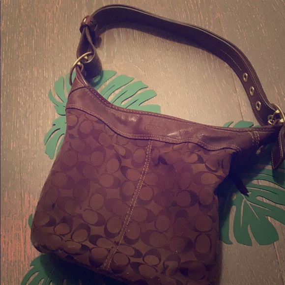 Coach Signature Bleecker Canvas Purse - Picture 10 of 10